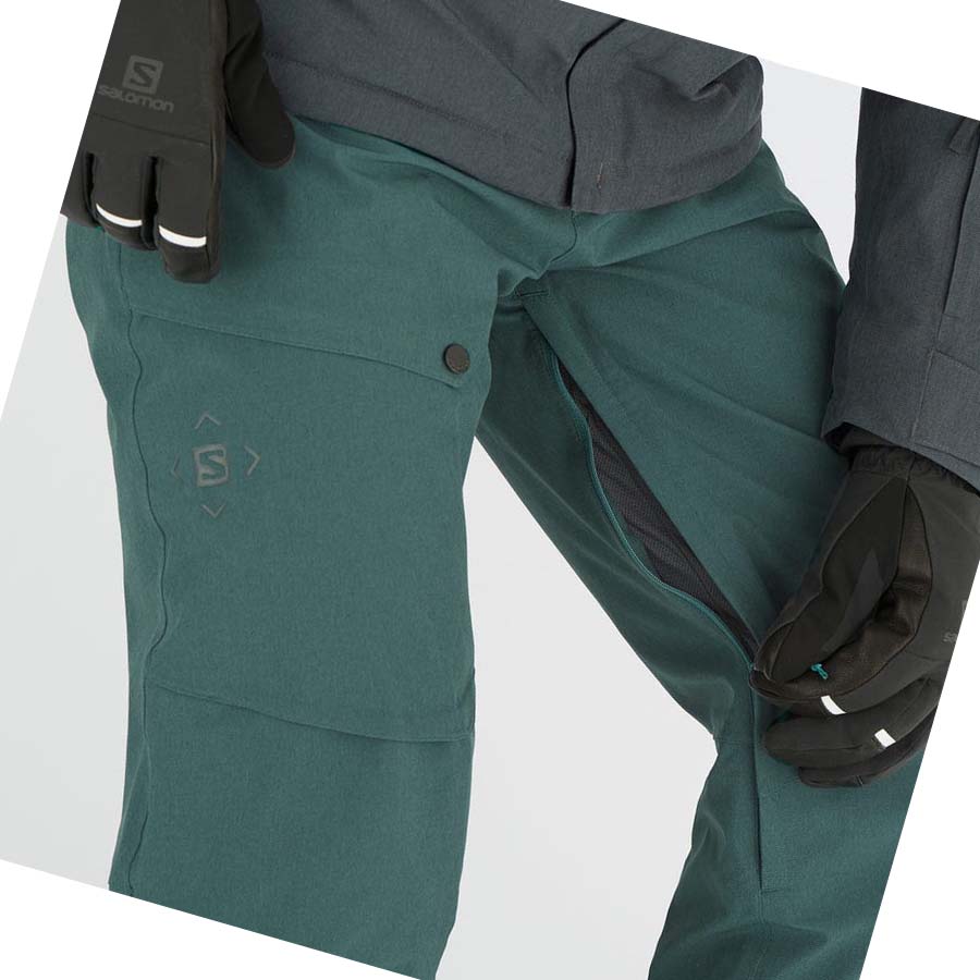 Pantalones De Esquí Salomon UNTRACKED Hombre Verde Oliva | MX 3131PJJ